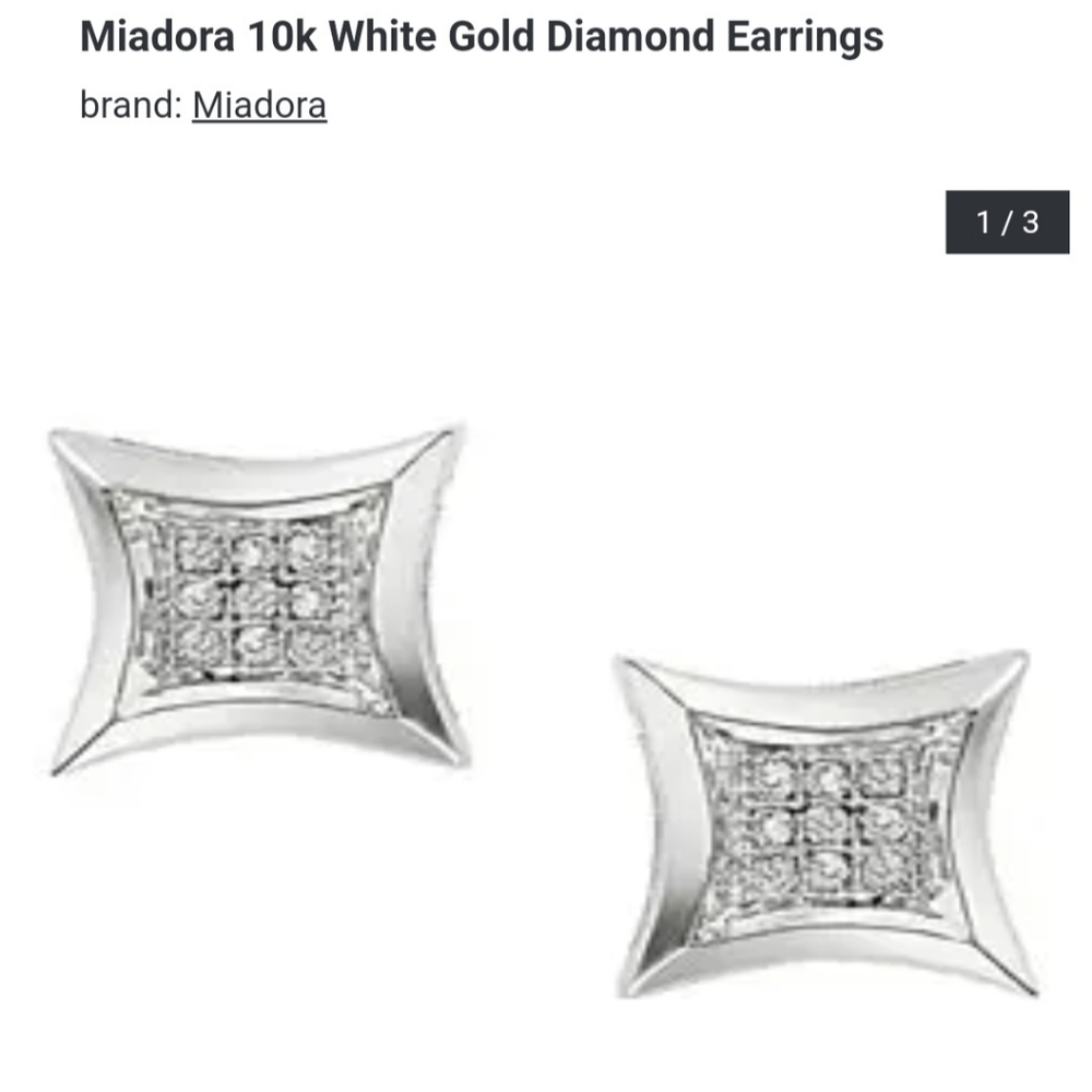 Miadora White Gold Diamond Earrings